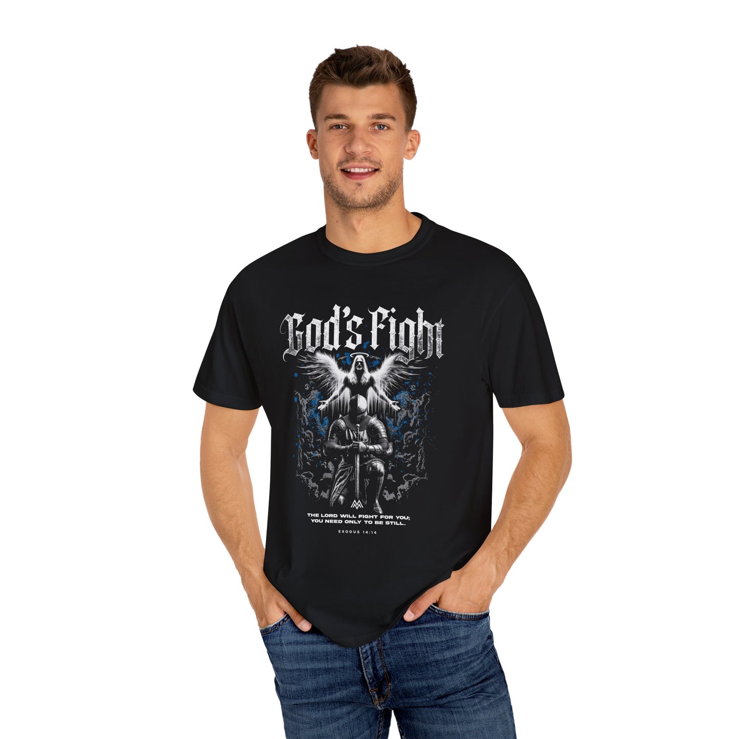 "God's Fight" | Exodus 14:14 | Heavyweight Relaxed Fit Tee