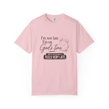 I’m on God’s Time | Funny Christian Shirt | Heavyweight Relaxed Fit Tee