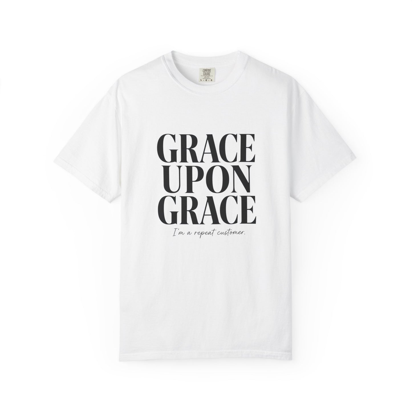 Grace Upon Grace | Funny Christian Heavyweight Relaxed Fit Tee