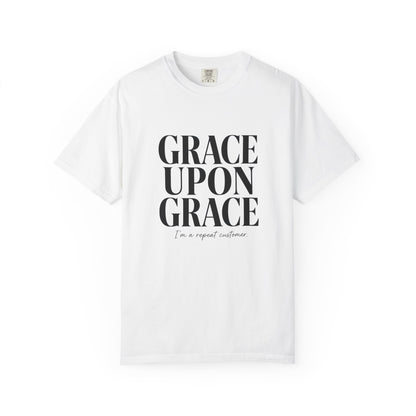 Grace Upon Grace | Funny Christian Heavyweight Relaxed Fit Tee