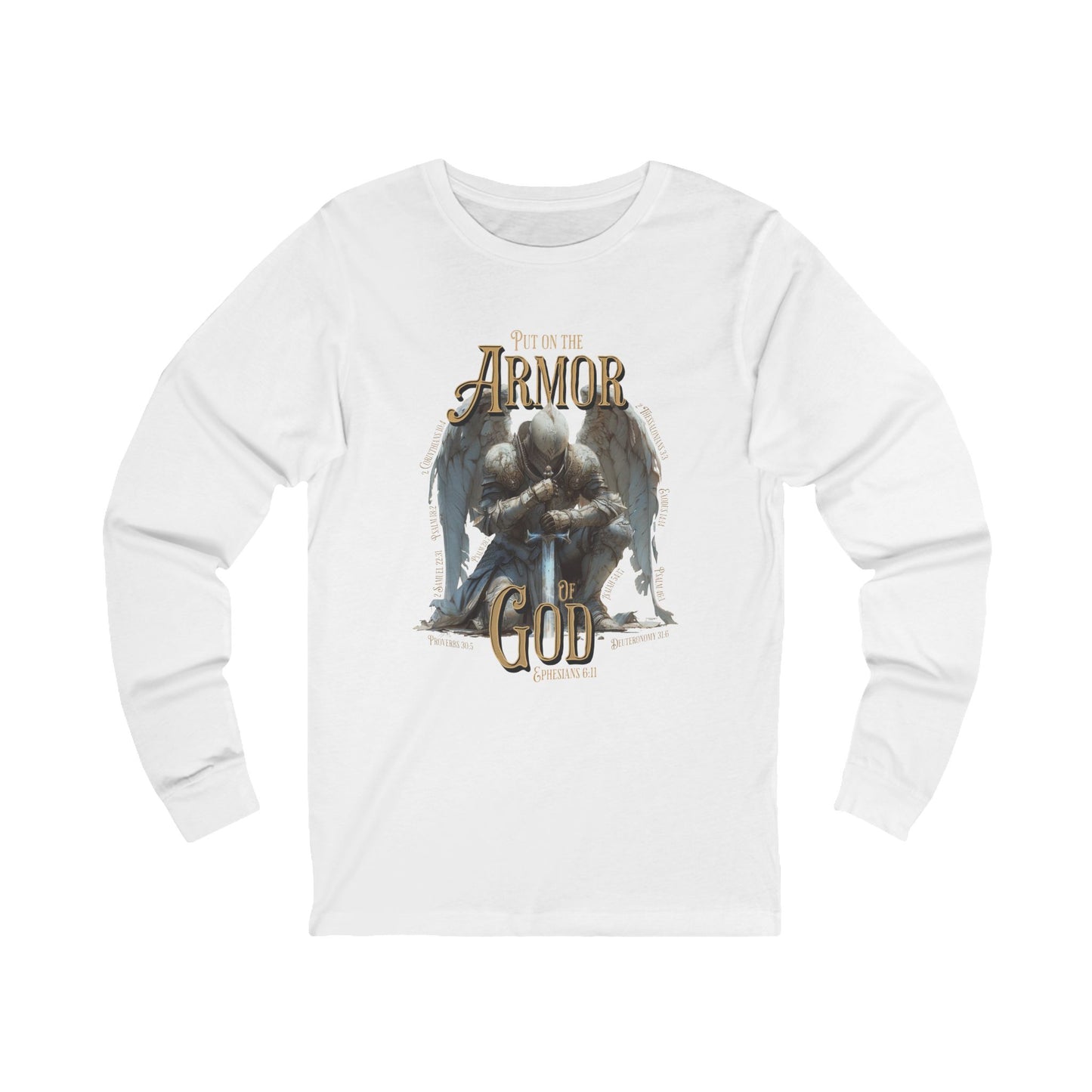 Put on the Armor of God Long Sleeve Front Only Design