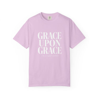 Grace Upon Grace | Funny Christian Heavyweight Relaxed Fit Tee