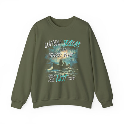 Jesus is in Your Boat Crewneck Sweatshirt