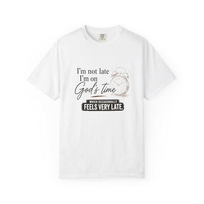 I’m on God’s Time | Funny Christian Shirt | Heavyweight Relaxed Fit Tee