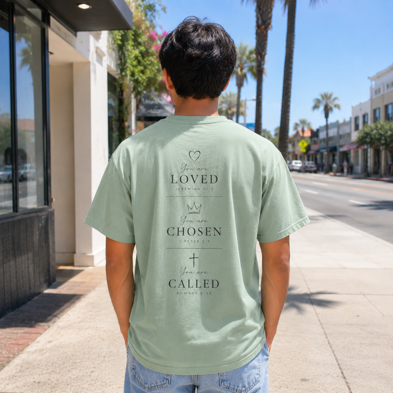 You Are Loved, Chosen, Called | Not By Chance, But By Design | Heavyweight Relaxed Fit Tee