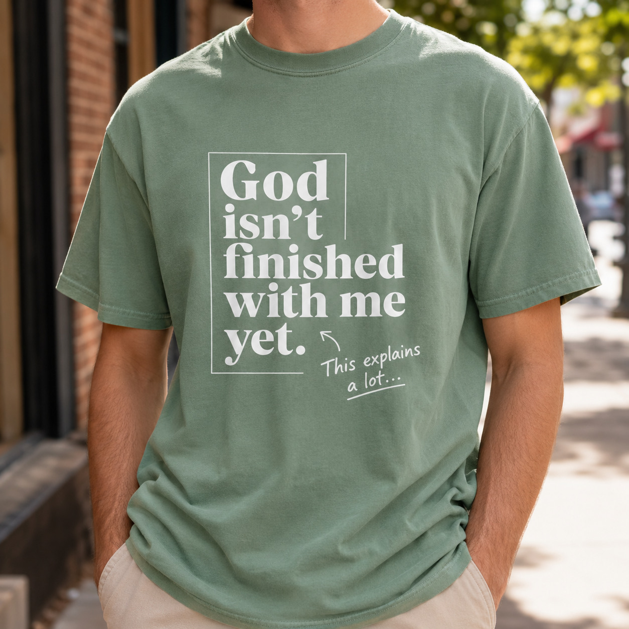 God Isn’t Finished With Me Yet Tee