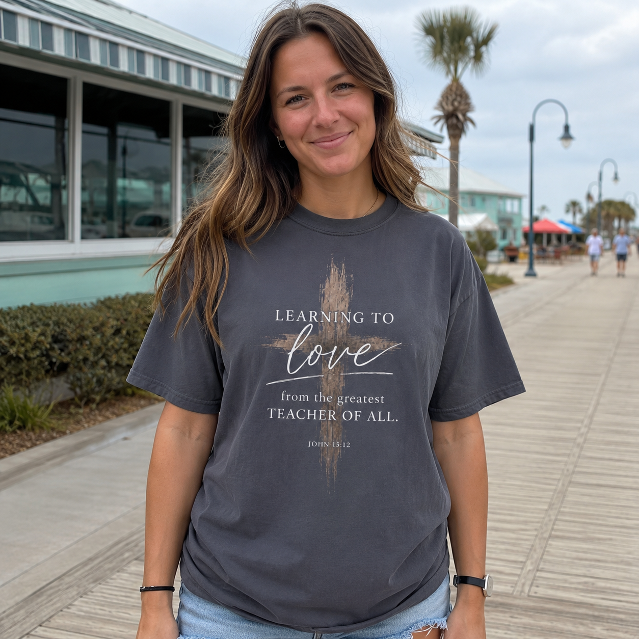 Learning to Love | John 15:12 | Heavyweight Relaxed Fit Tee