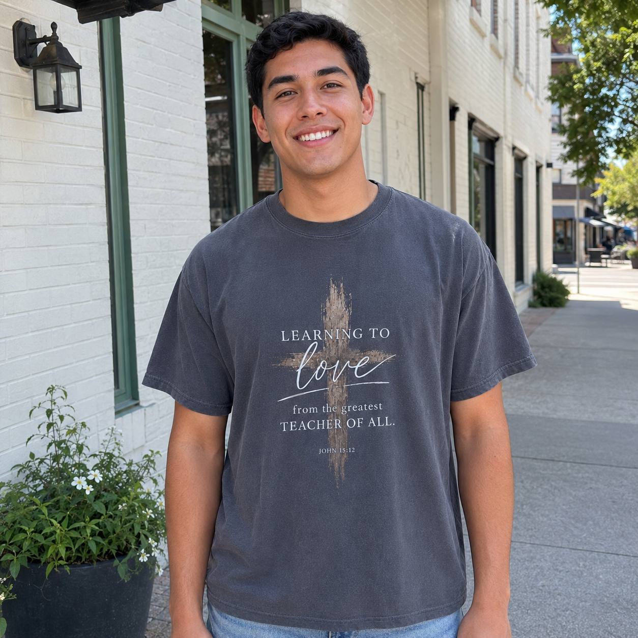 Learning to Love | John 15:12 | Heavyweight Relaxed Fit Tee