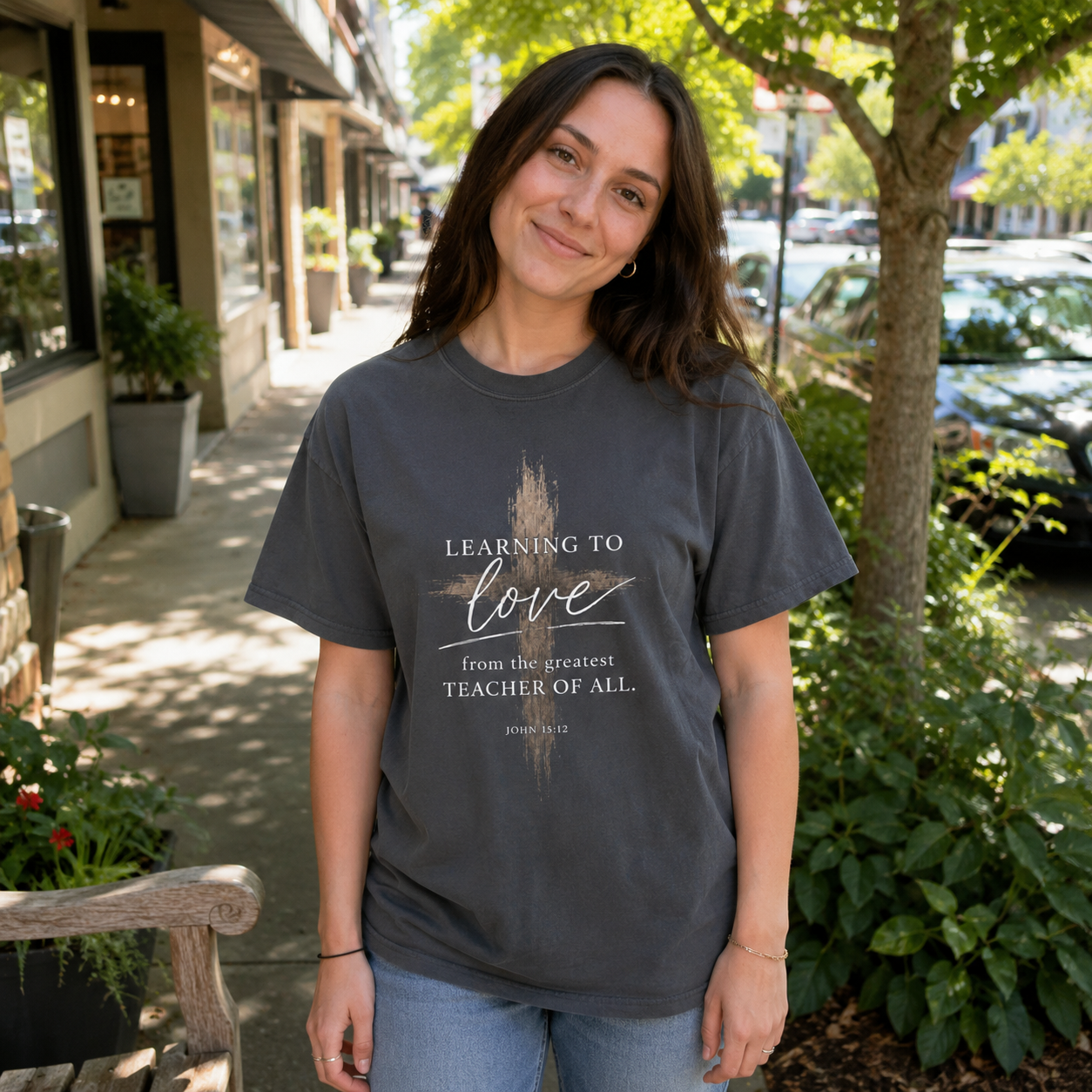 Learning to Love | John 15:12 | Heavyweight Relaxed Fit Tee