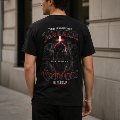 "There is No Greater Warrior" - St. Ignatius of Loyola | Heavyweight Relaxed Fit Tee