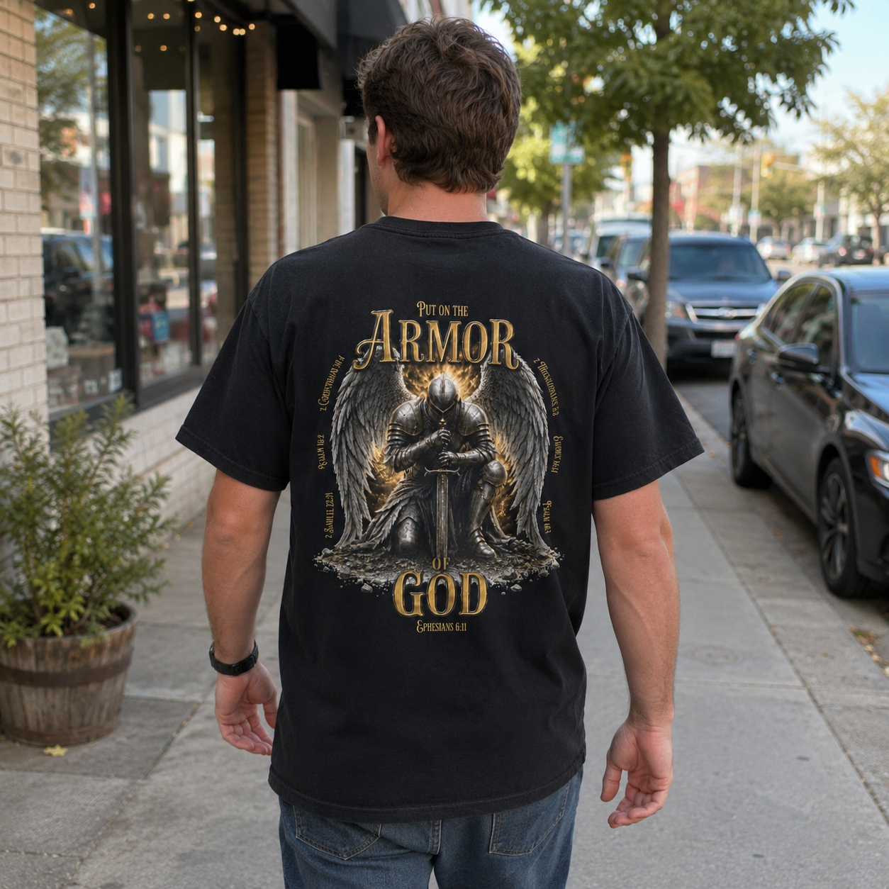 Put on the Armor of God | Ephesians 6:11 | Heavyweight Relaxed Fit Tee