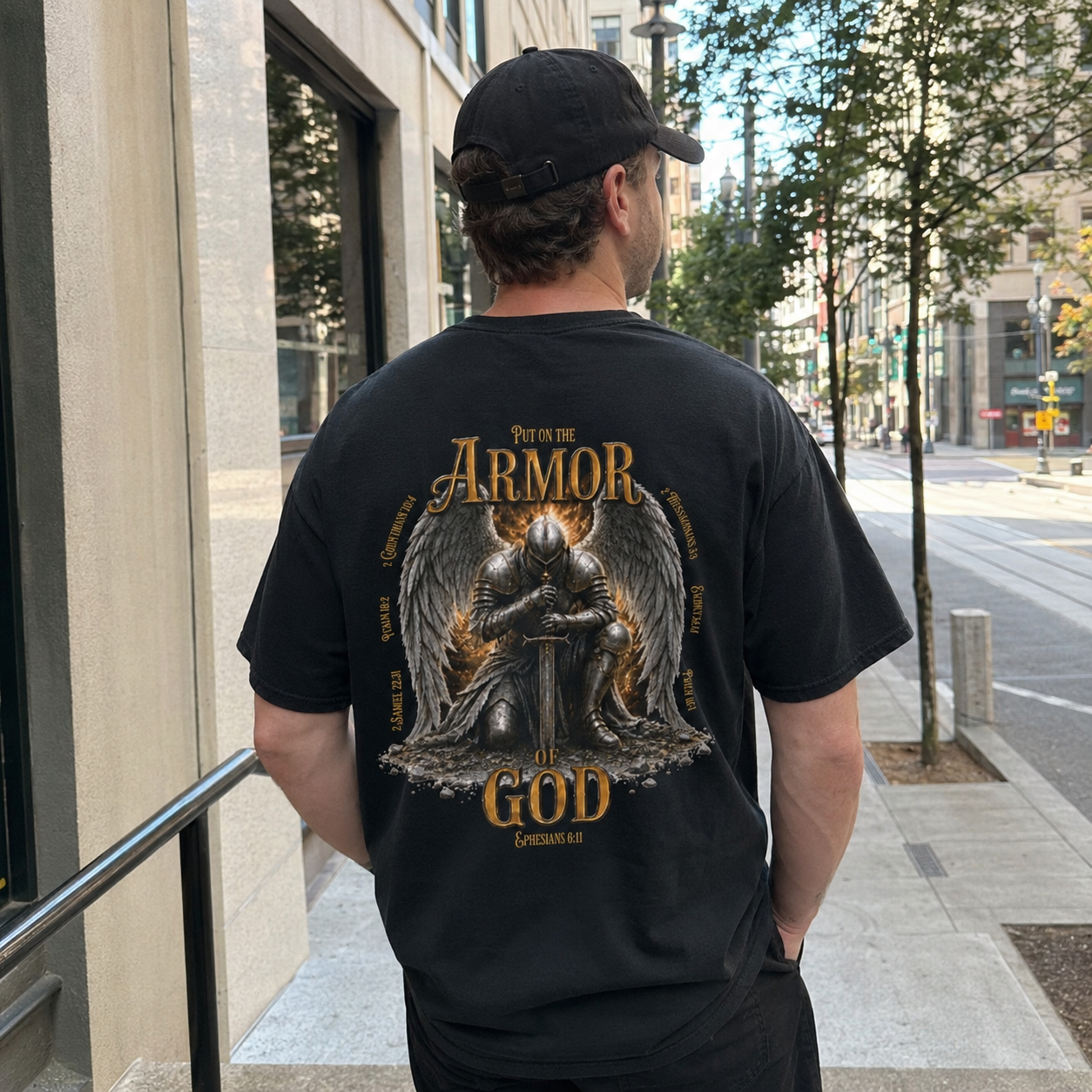 Put on the Armor of God | Ephesians 6:11 | Heavyweight Relaxed Fit Tee