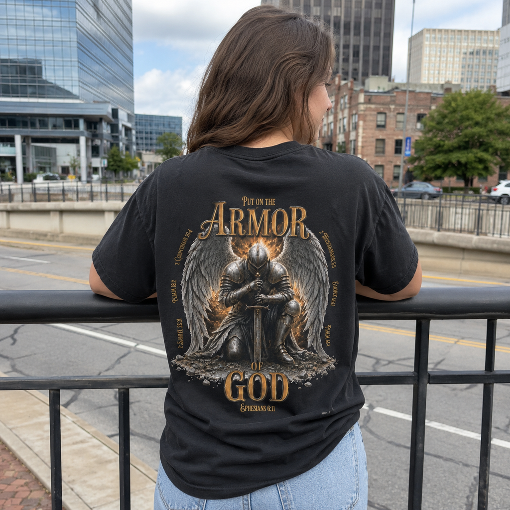Put on the Armor of God | Ephesians 6:11 | Heavyweight Relaxed Fit Tee