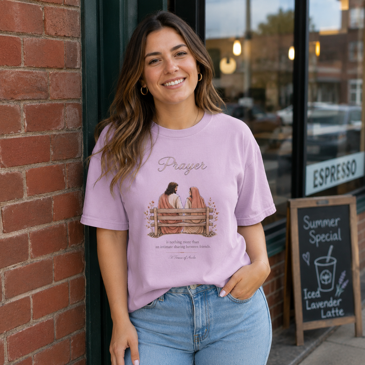 Prayer Between Friends Tee | St. Teresa of Avila