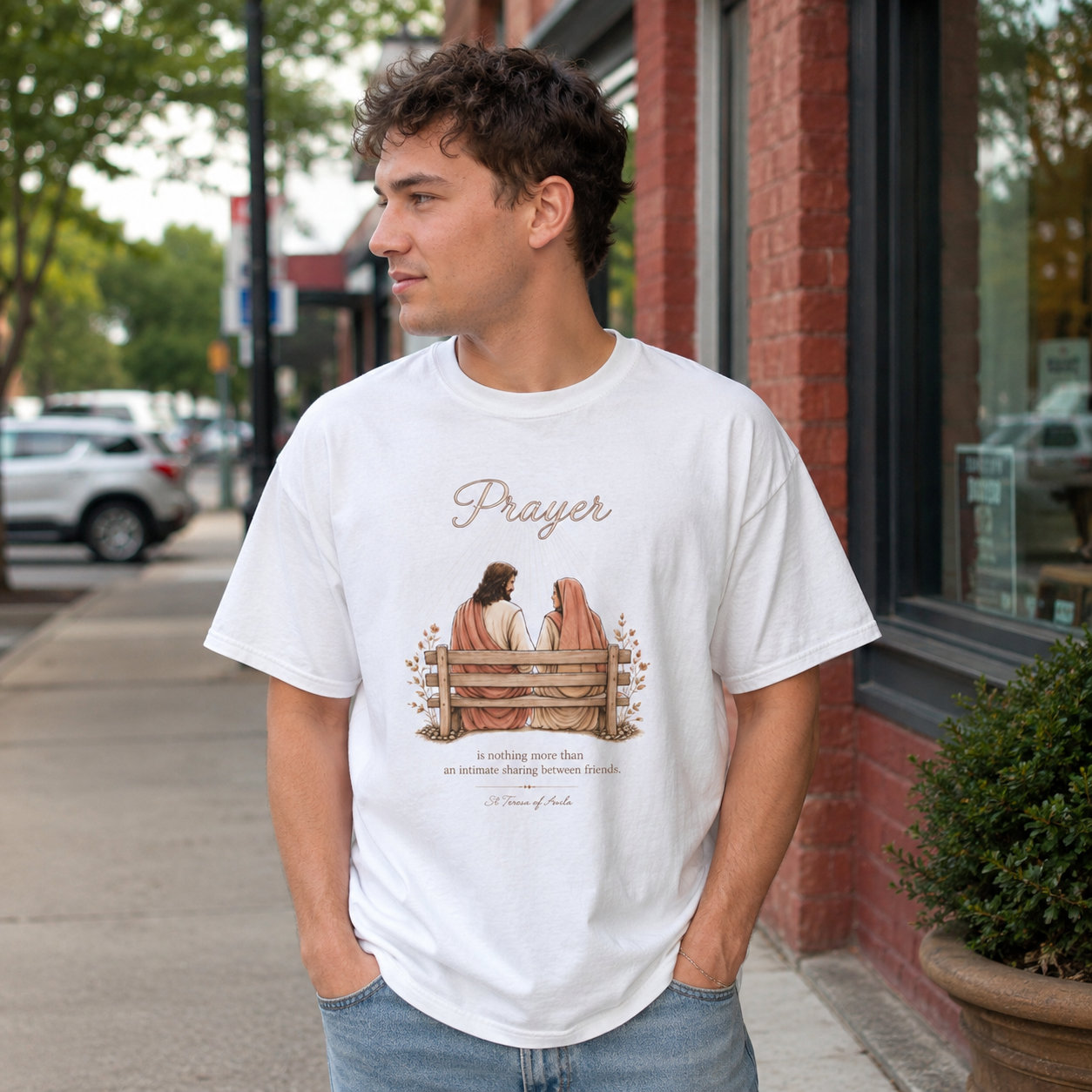 Prayer Between Friends Tee | St. Teresa of Avila