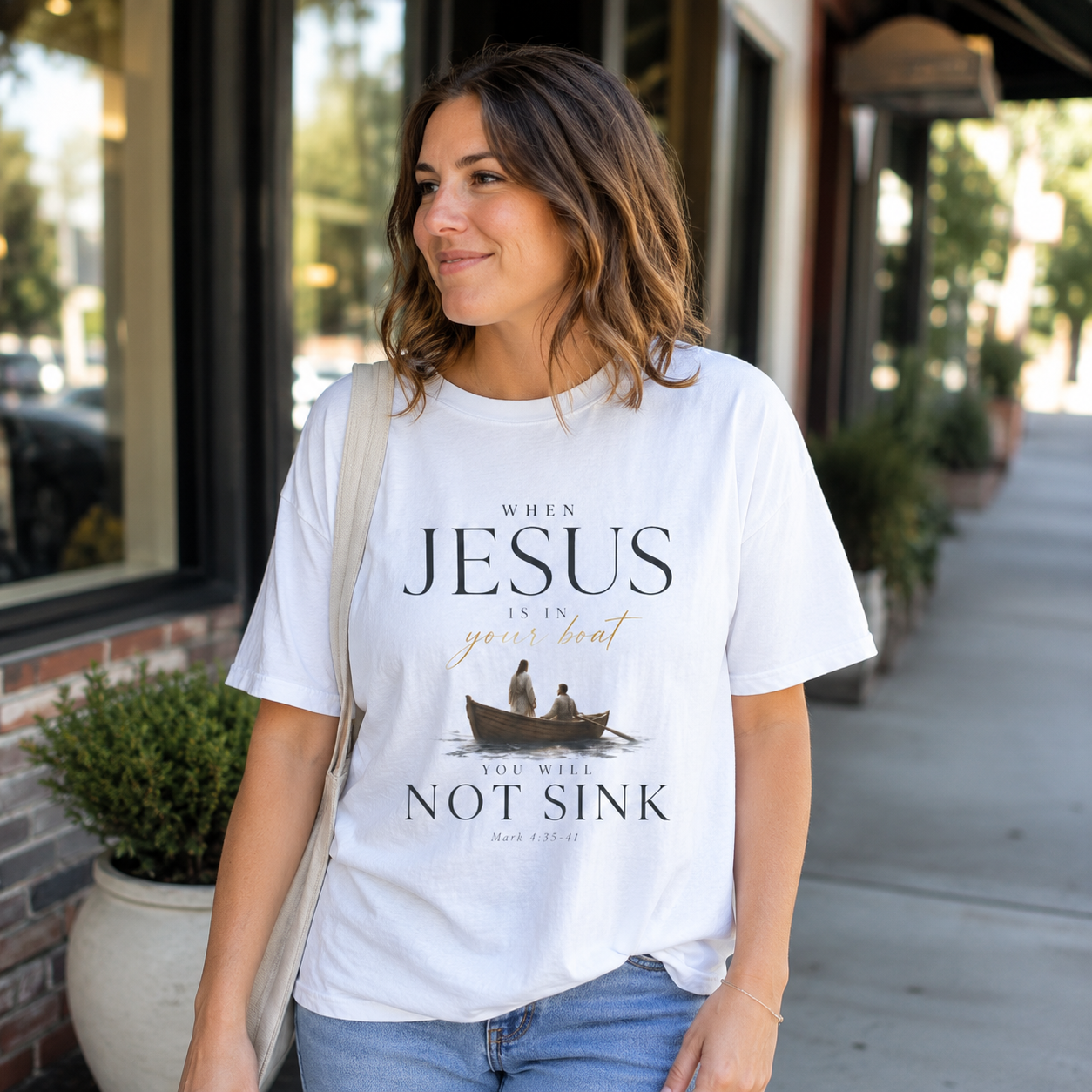 Jesus Is in Your Boat Tee
