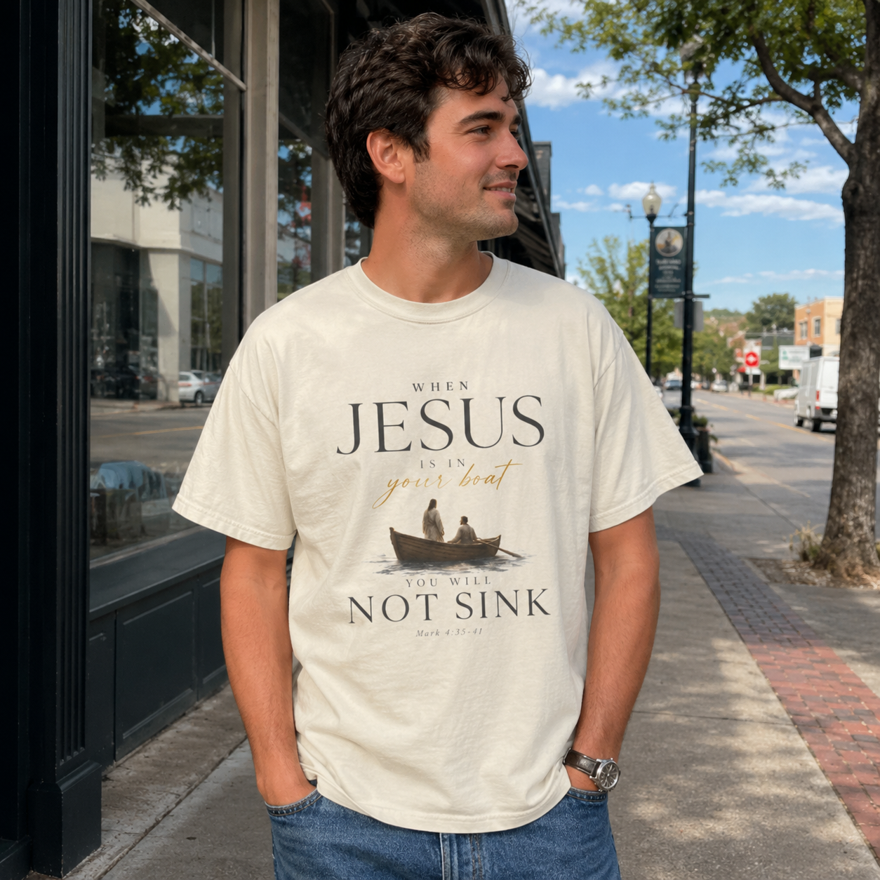 Jesus Is in Your Boat Tee