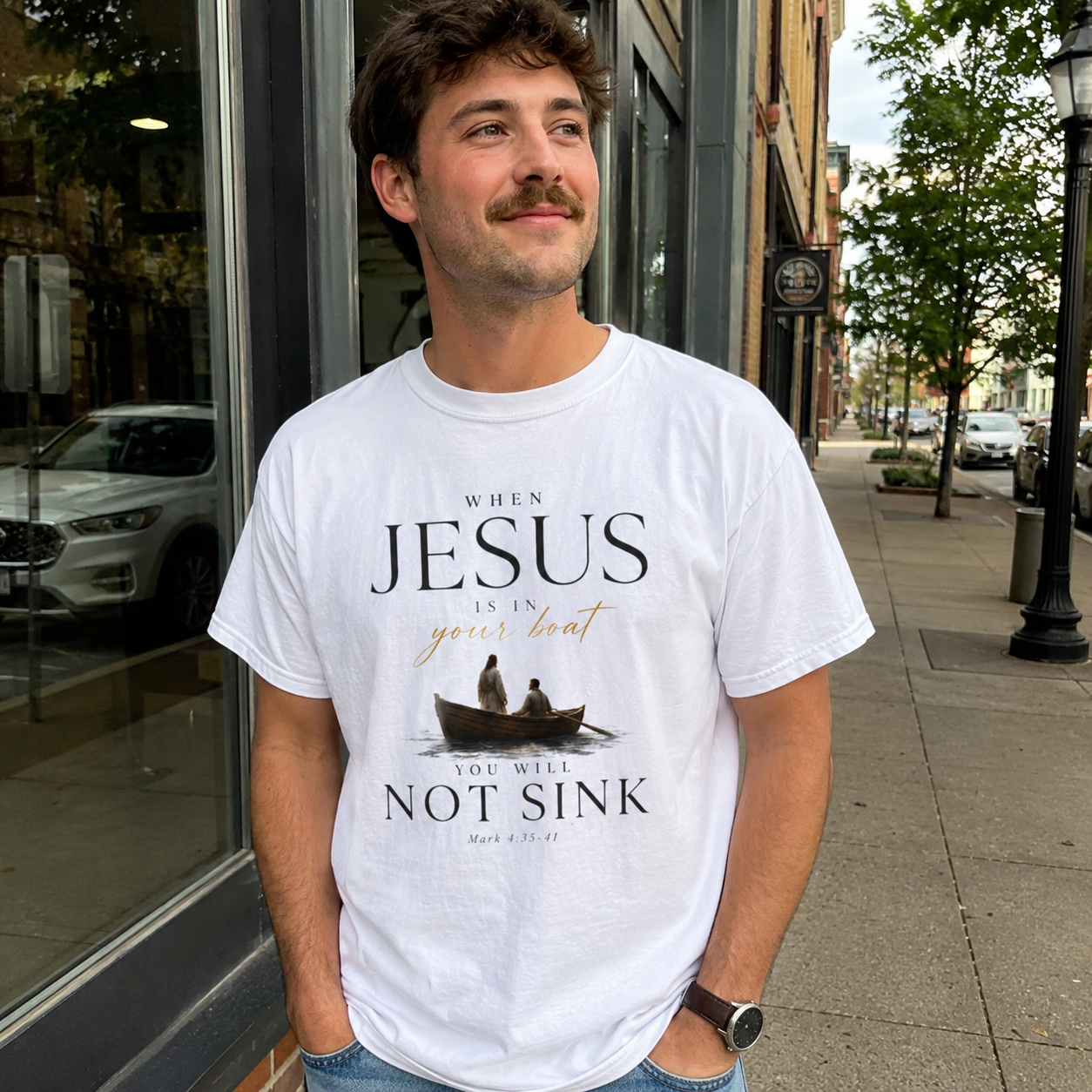 Jesus Is in Your Boat Tee