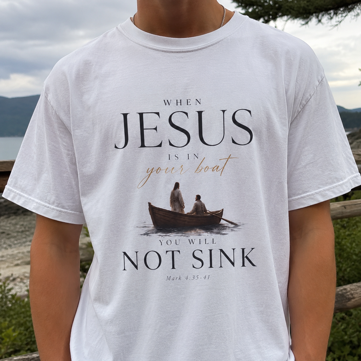 Jesus Is in Your Boat Tee