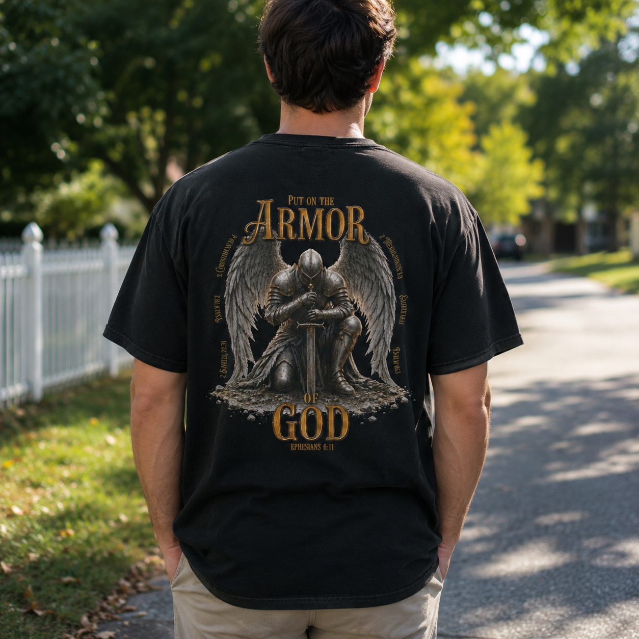 Put on the Armor of God | Ephesians 6:11 | Heavyweight Relaxed Fit Tee