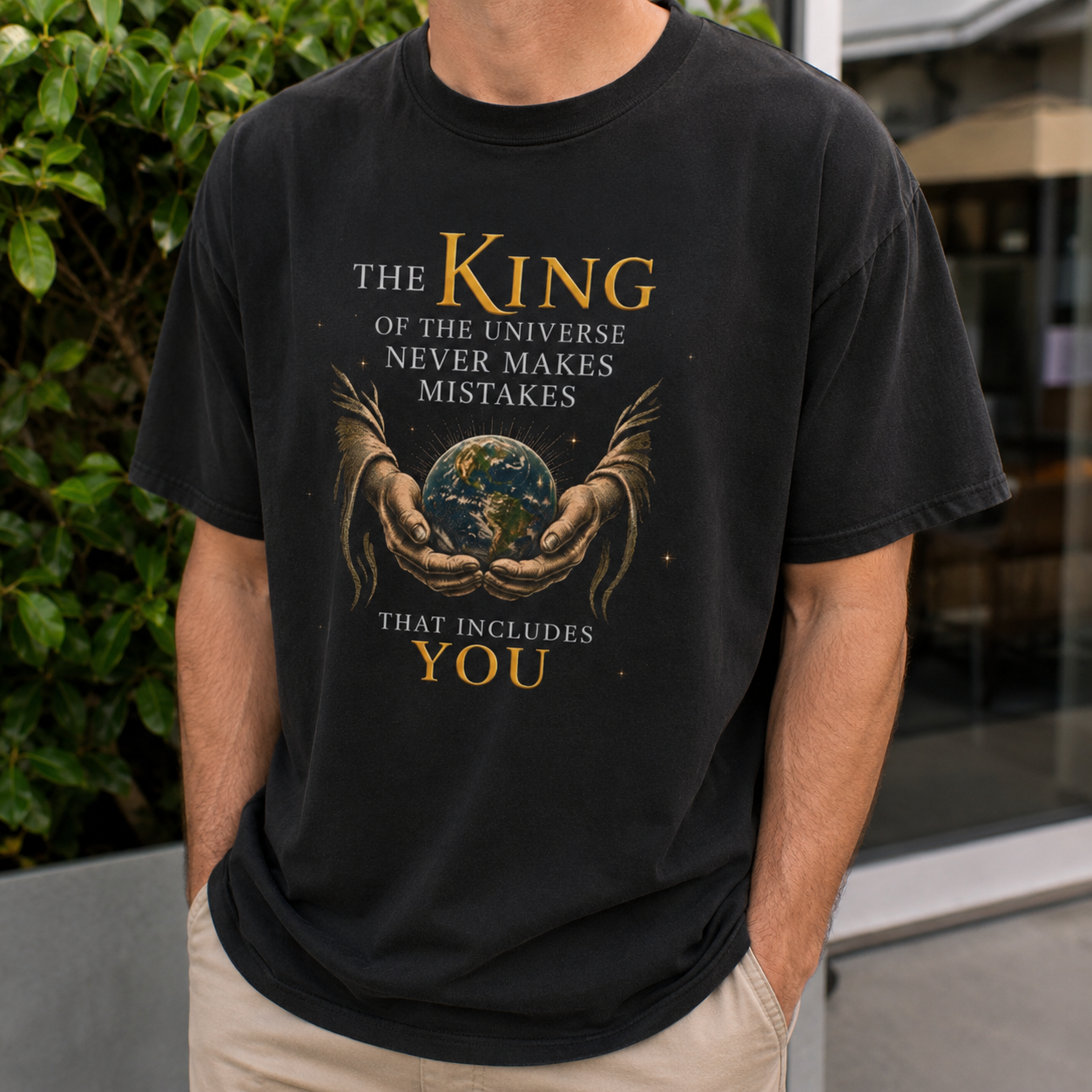 King of the Universe Never Makes Mistakes Tee