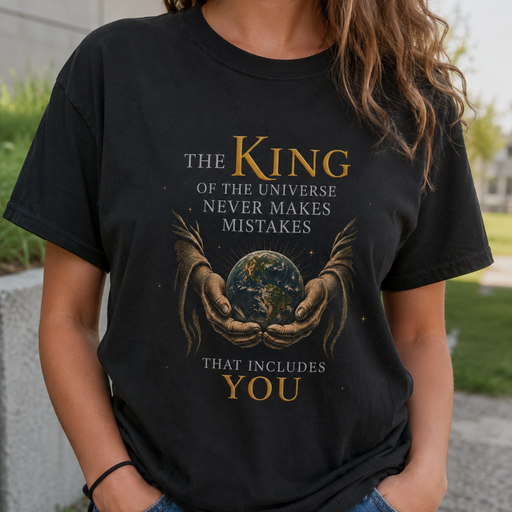 King of the Universe Never Makes Mistakes Tee