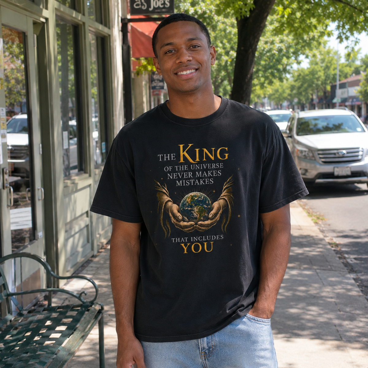 King of the Universe Never Makes Mistakes Tee