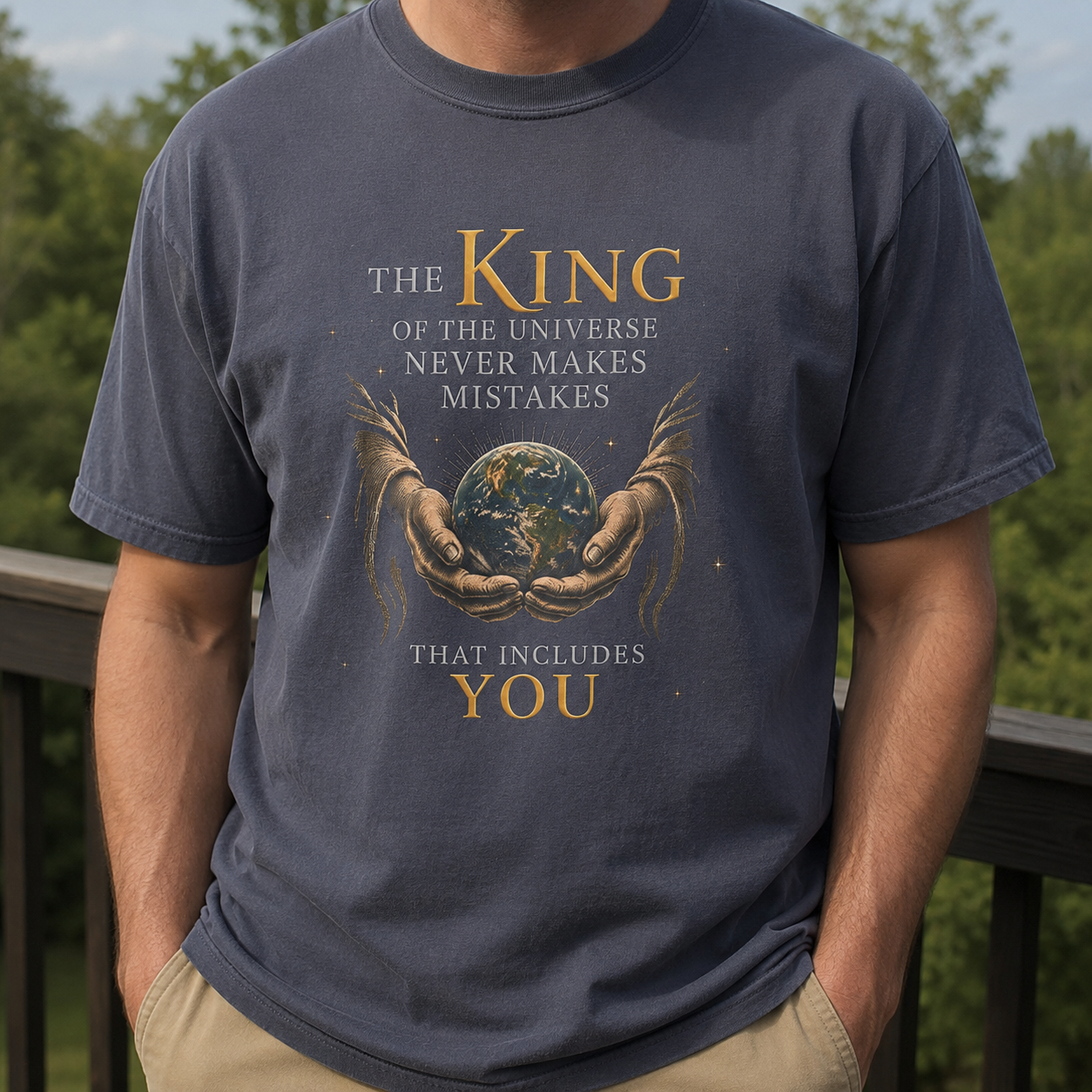 King of the Universe Never Makes Mistakes Tee