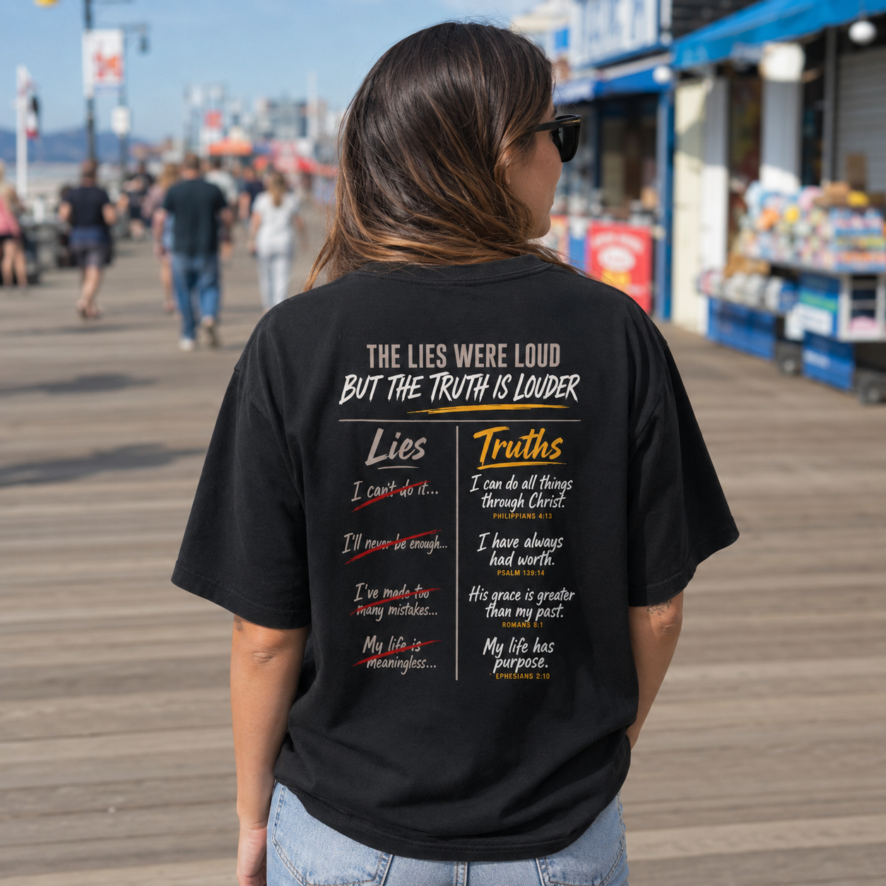 Truth vs Lies | God’s Truth Over the Enemy’s Lies | Heavyweight Relaxed Fit Tee
