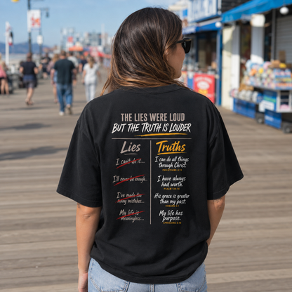 Truth vs Lies | God’s Truth Over the Enemy’s Lies | Heavyweight Relaxed Fit Tee