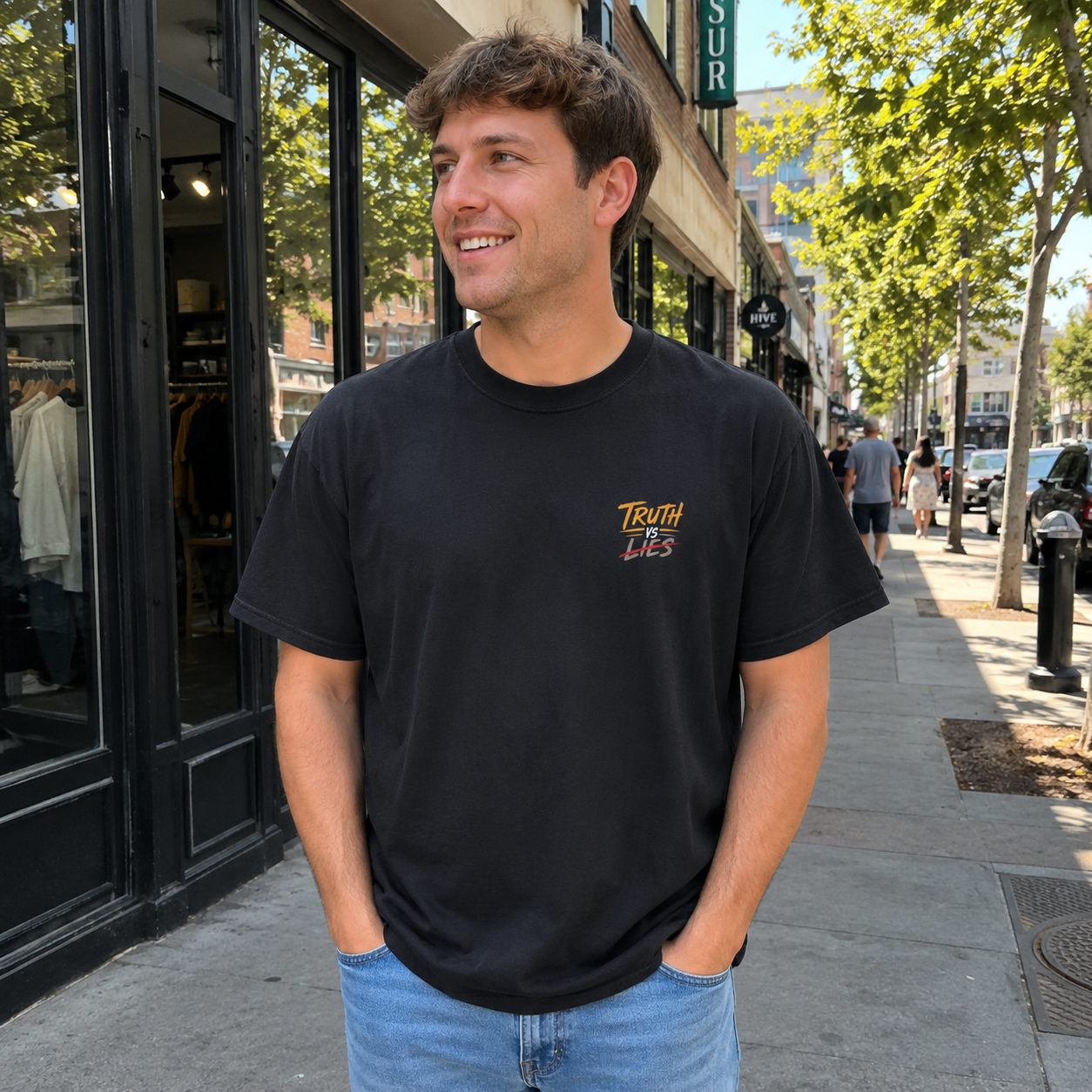 Truth vs Lies | God’s Truth Over the Enemy’s Lies | Heavyweight Relaxed Fit Tee