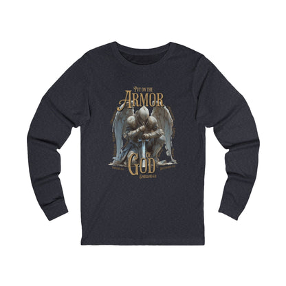 Put on the Armor of God Long Sleeve Front Only Design