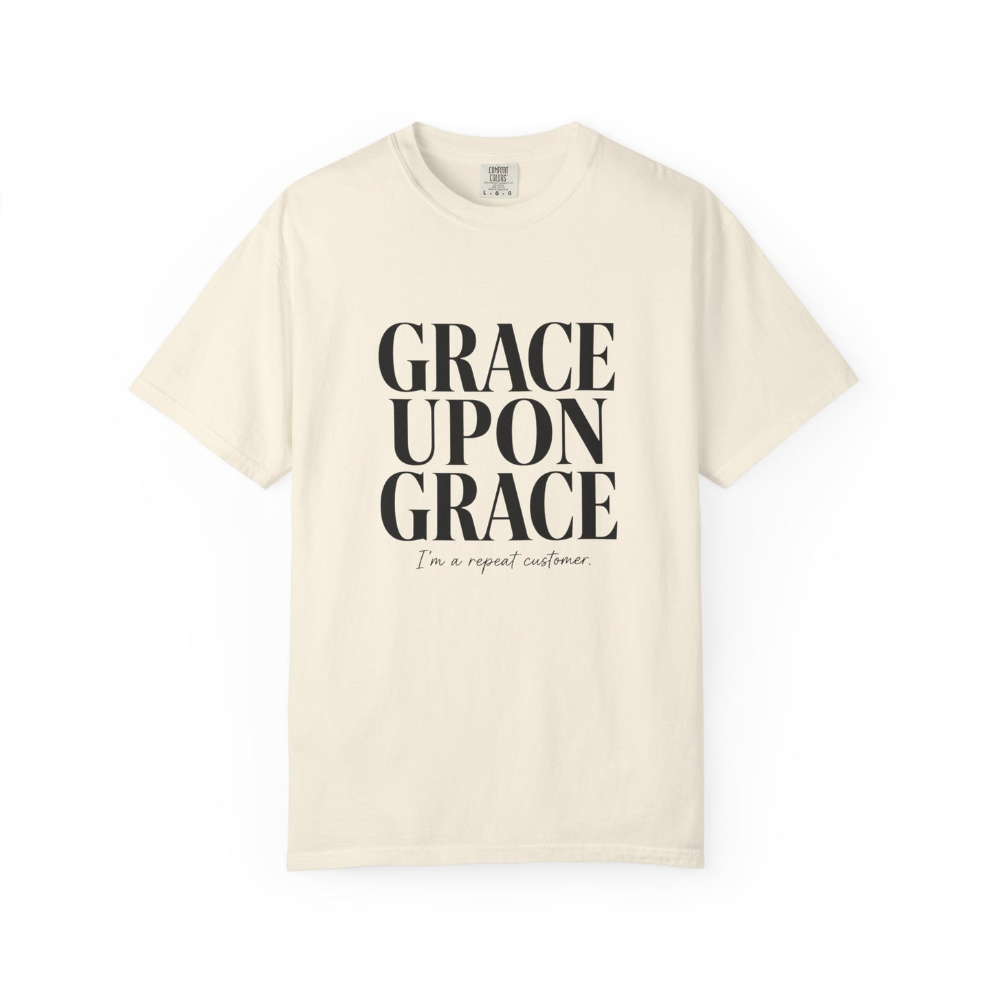 Grace Upon Grace | Funny Christian Heavyweight Relaxed Fit Tee