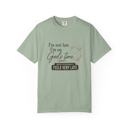 I’m on God’s Time | Funny Christian Shirt | Heavyweight Relaxed Fit Tee