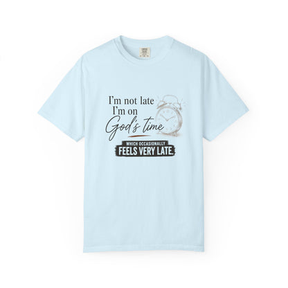 I’m on God’s Time | Funny Christian Shirt | Heavyweight Relaxed Fit Tee